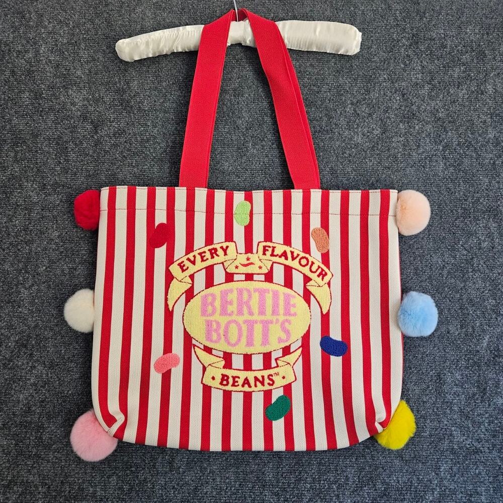 Harry Potter Bertie Bott's Every Flavour Beans Canvas Bag Pom Poms Wizarding